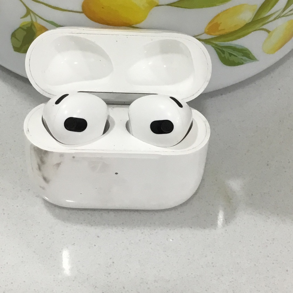Apple AirPods 3rd gen with stained case